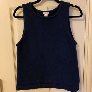 🎀3/$15🎀 J. Crew Navy blue knit 🧶 vest size S